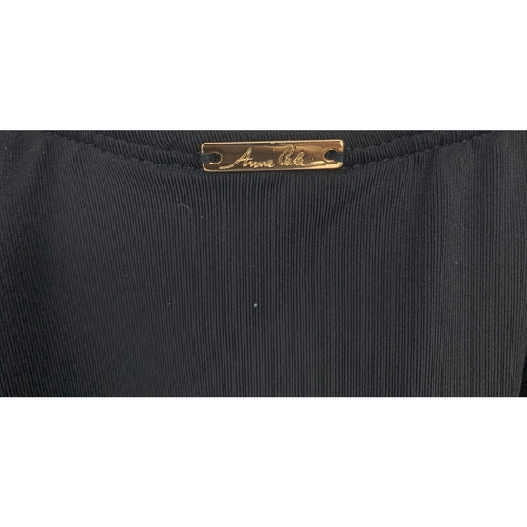 NWT Anne Cole Plus Sz 20W Black Square Neck One Piece Swim Bathing Suit NEW - Picture 7 of 8